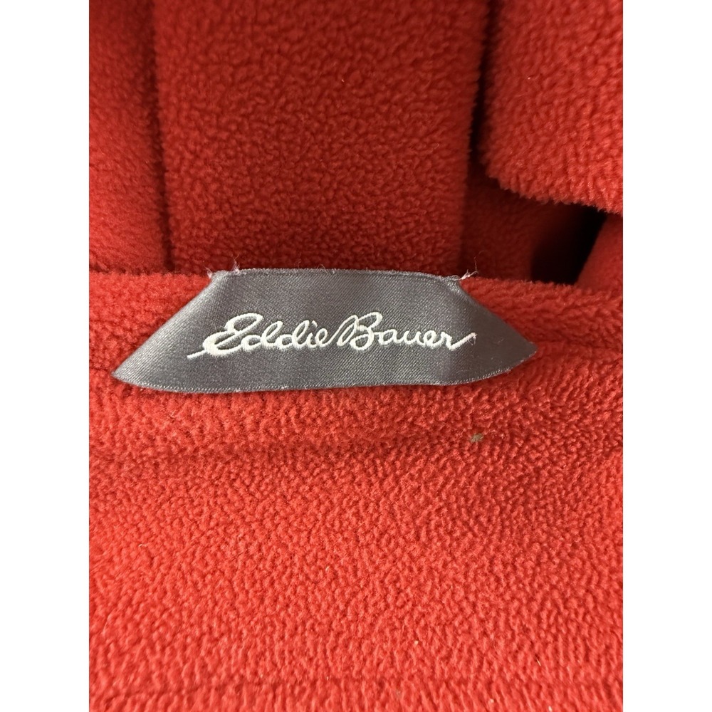 Eddie Bauer Asent Mens Full Zip Fleece Jacket Red Black Trim XL‎ Performance - Picture 6 of 8